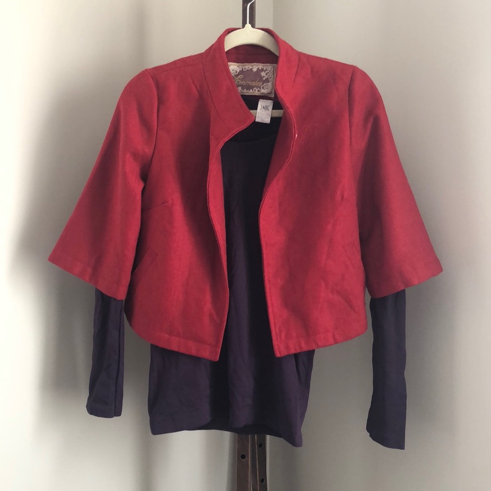 Cropped single button blazer - Picture 5 of 5
